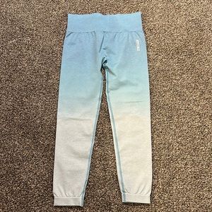 Gymshark ombré light blue leggings M/L